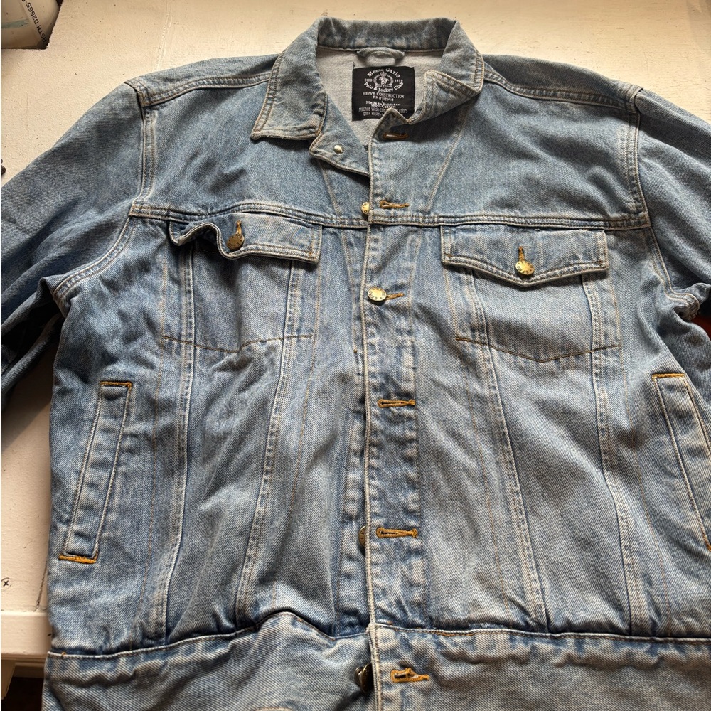 Vintage Monte Carlo Polo & Jockey Club Heavy Construction Jean Jacket